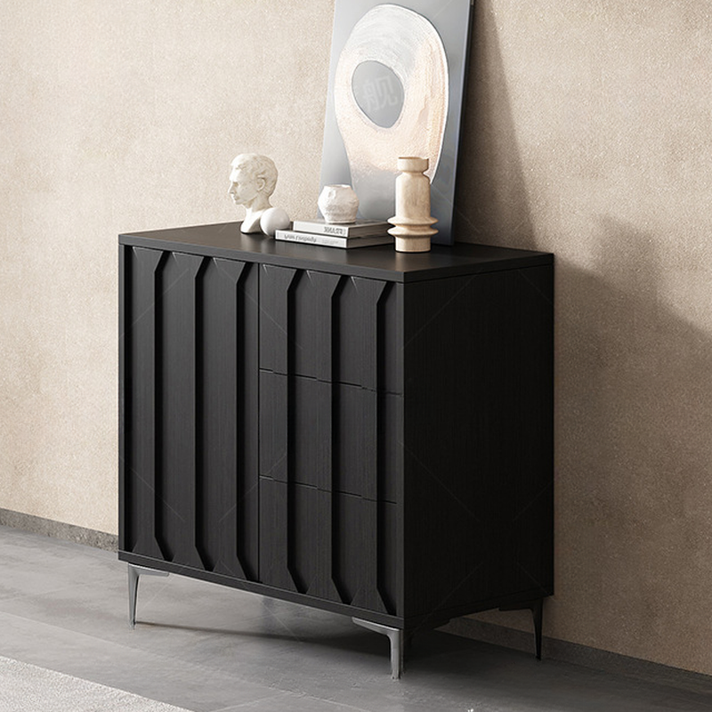 Simplistic Sideboard with 3 Drawers, Hutch, 2 Shelves, and Laminate Countertop Featuring 2 Doors/1 Door Cabinets - image 2