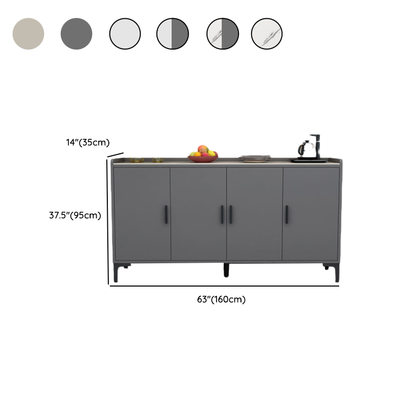 2 Doors/4 Doors/3 Doors Glamorous Narrow/Standard Sintered Stone Flooring Sideboard with Larder & Changeable Shelf - image 21