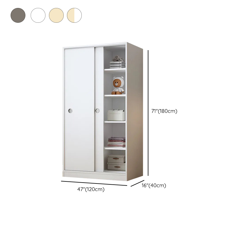 Elegant Wood Armoire Wardrobe with Clothing Rod and Shelves - Modern Style - No Distressing - image 15