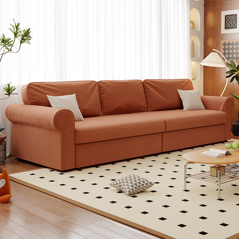 Modish Solid Color Stain Resistant Standard Sofa in Black/Jade Green/Taupe for 4-seater/5 Person with 2 Pillows - image 9
