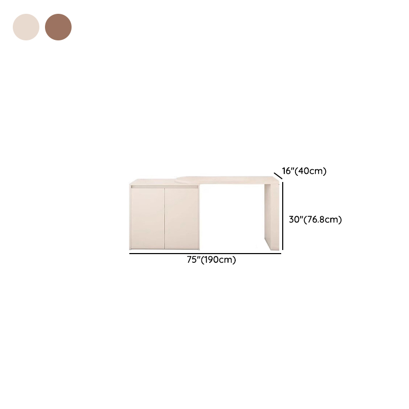 Modish Engineered Wood Large Makeup Vanity with 3 Drawers - image 8
