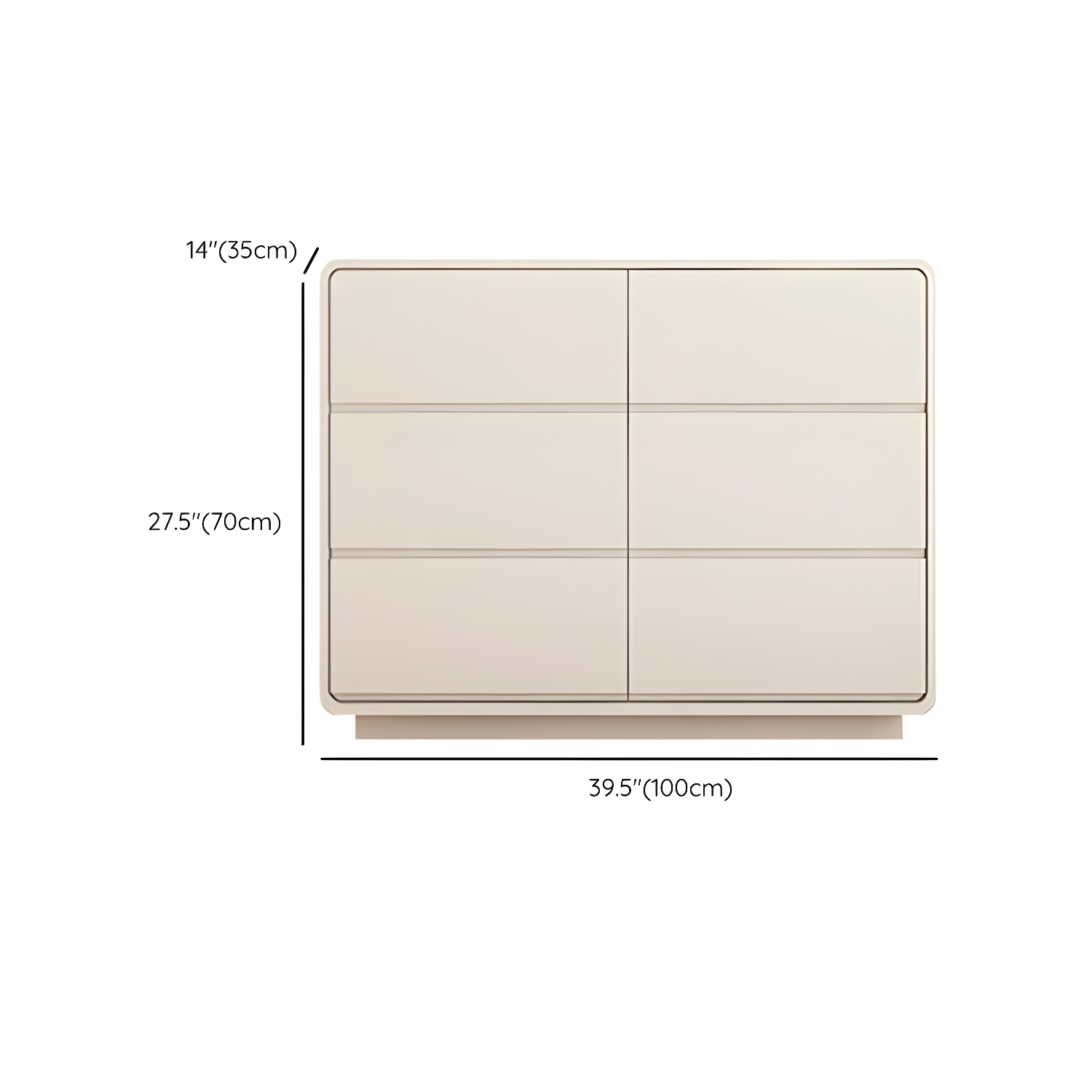 Modern White Double Dresser with Drawers and Soft Close Glides - image 15