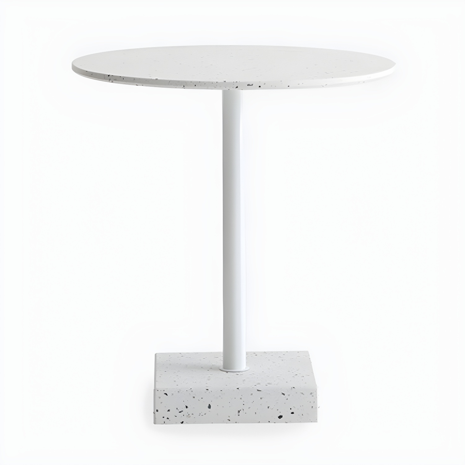 Industrial Style Dining Table Pedestal Casual Dining Site Table for Dining Room