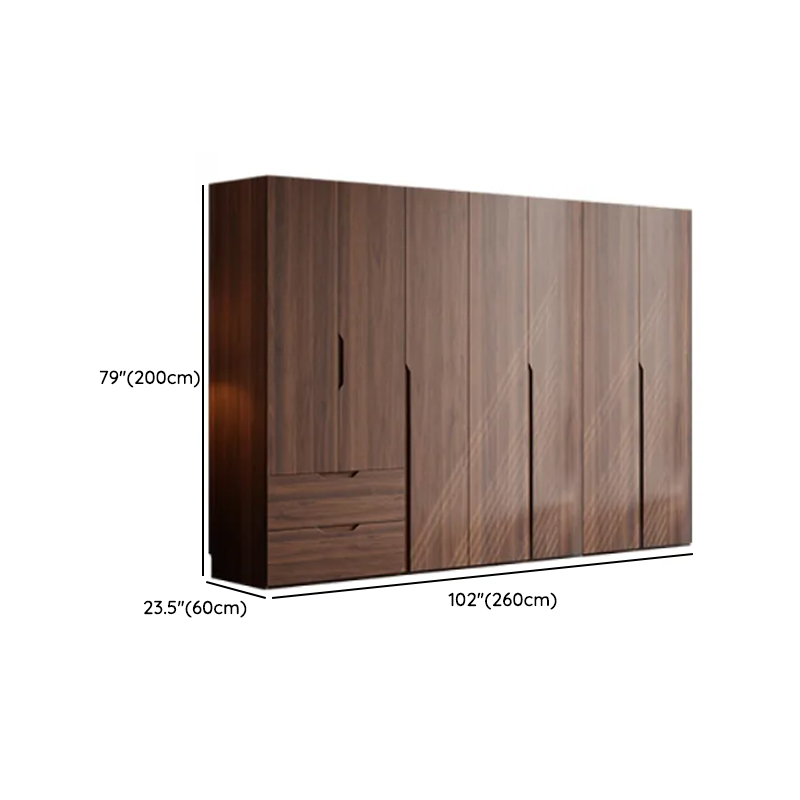 Acorn Minimalist Natural Wood Wardrobe Closet with 2 Drawers, Soft Close Door, Interior Shelves, and Clothing Rod - image 16