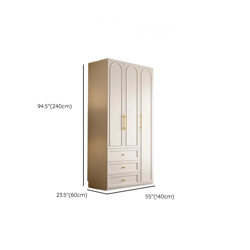 Chalk Modern Wooden Standalone Almirah with 3-Drawer/6-Drawer, Soft Close Door, and Interior Shelves - image 12