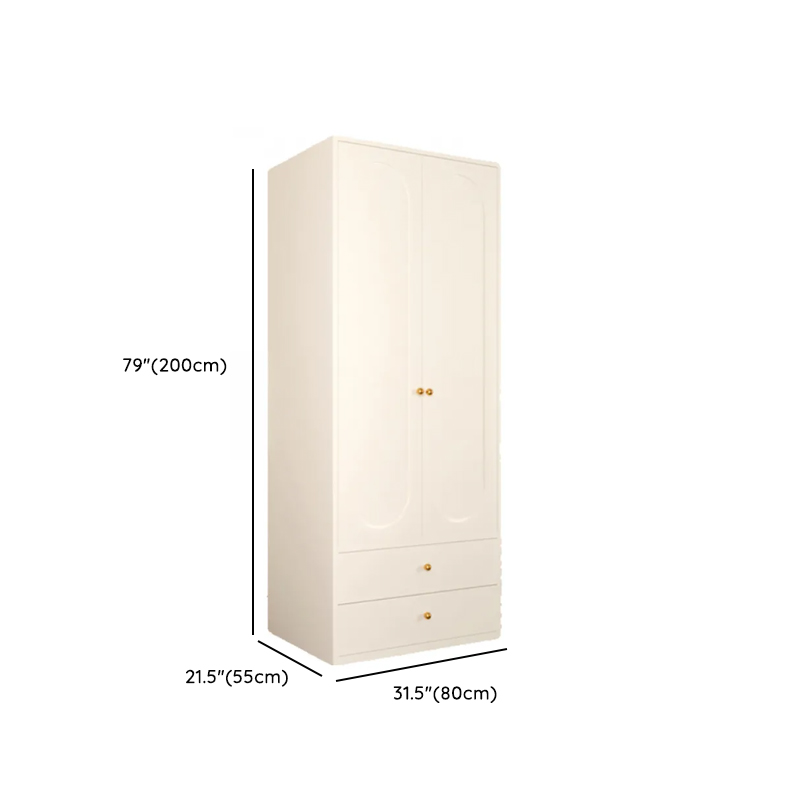 Chalk Casual Unattached Wardrobe with Adaptable Shelf, Soft Close Door, Hanging Rod, and Articulated Mechanism - image 13
