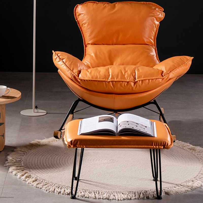 Comfortable Upholstered Rocking Chair with Solid Wood Frame for Modern Home Decor - image 17