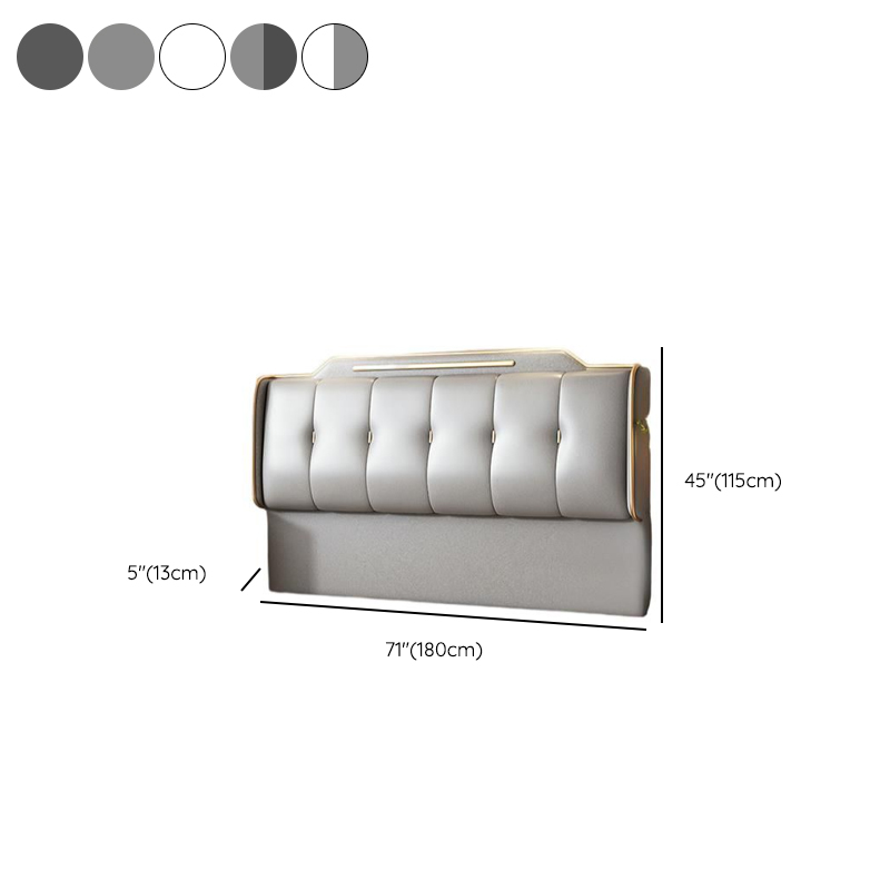 Art Deco Style Panel Headboard in Pine Wood with No Distressing, Rectangle Shape for Queen/Full/Twin XL Bed, Featuring Sponge Upholstery and Standard Height - image 13