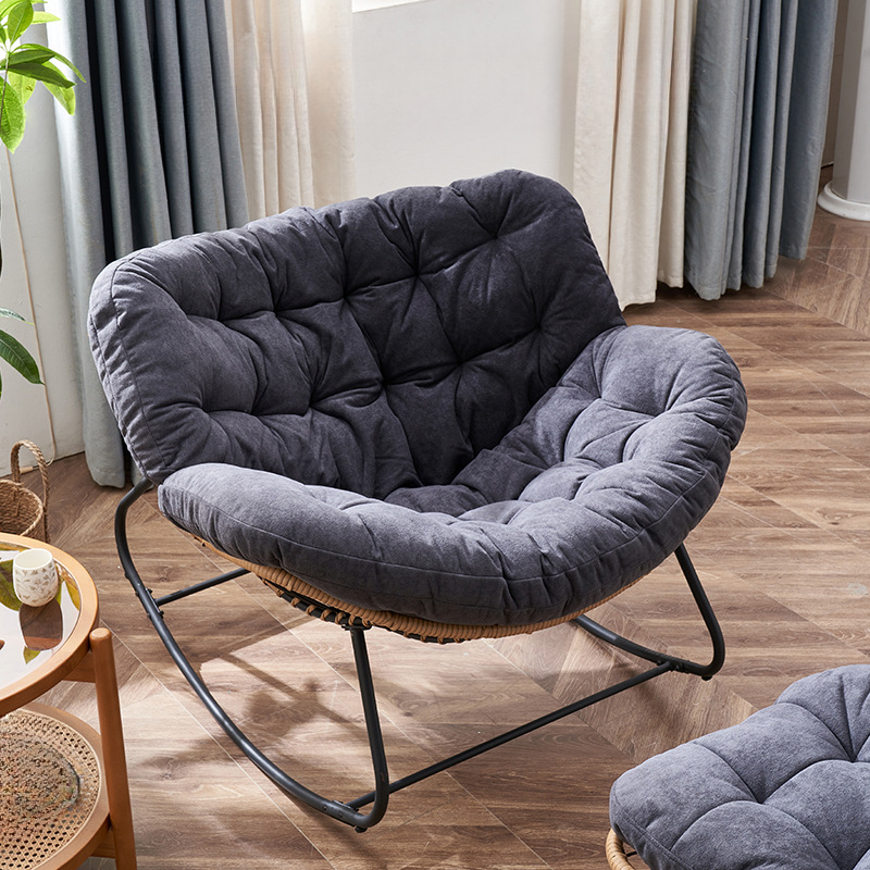 2 Person Rocking Chair Couch with Rear Back and Stationary - image 3