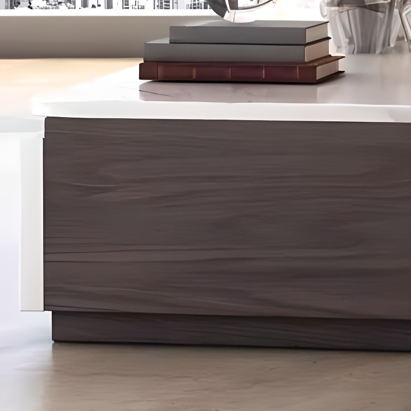 Chalk Modern Stone TV Stand with 5-Drawer/4-Drawer and Cable Management - image 7