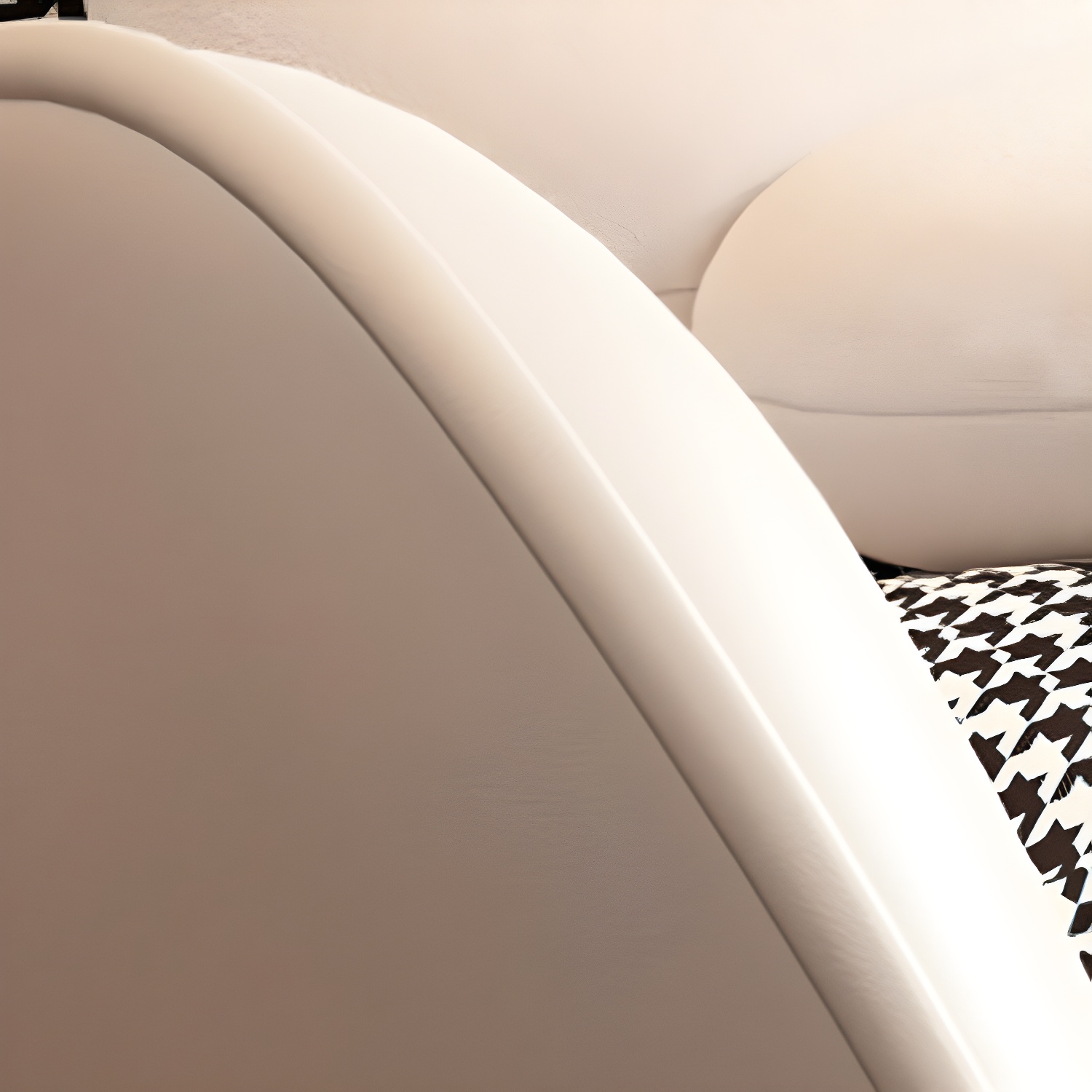 Contemporary Rocking Chair Fabric Upholstered Tufted Wing Chair Back Indoor Rocking Chair - image 12