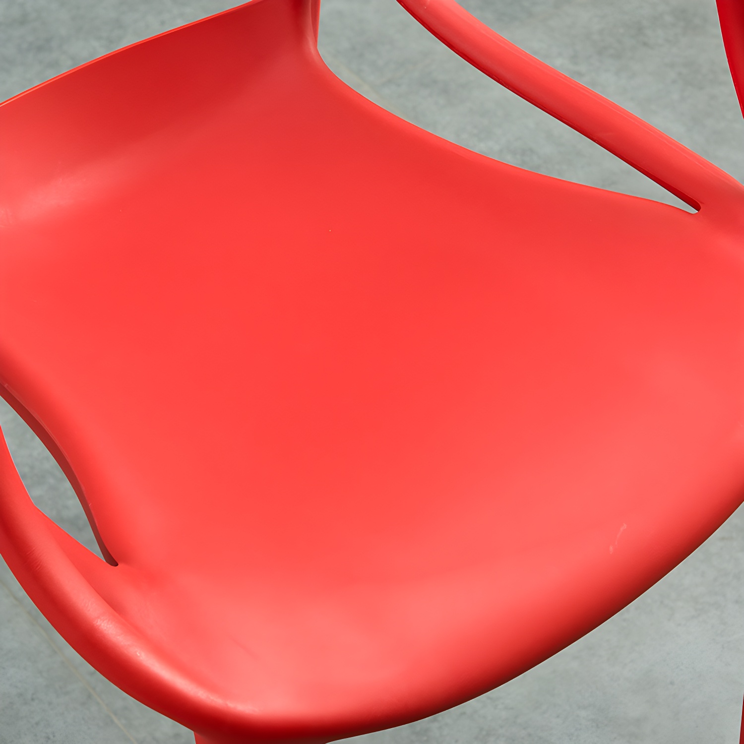 Open Back Dining Arm Chair Modern Indoor-Outdoor Plastic Chair - image 15