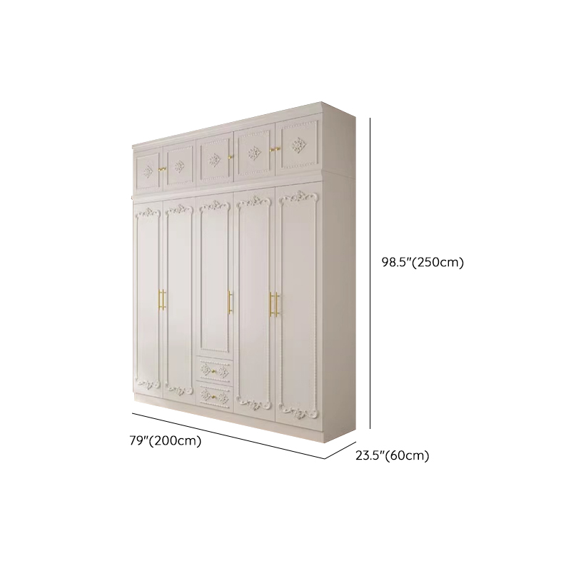 White Simple Timber Wardrobe Closet Soft Close Drawer Soft Close Door Interior Shelves - image 18