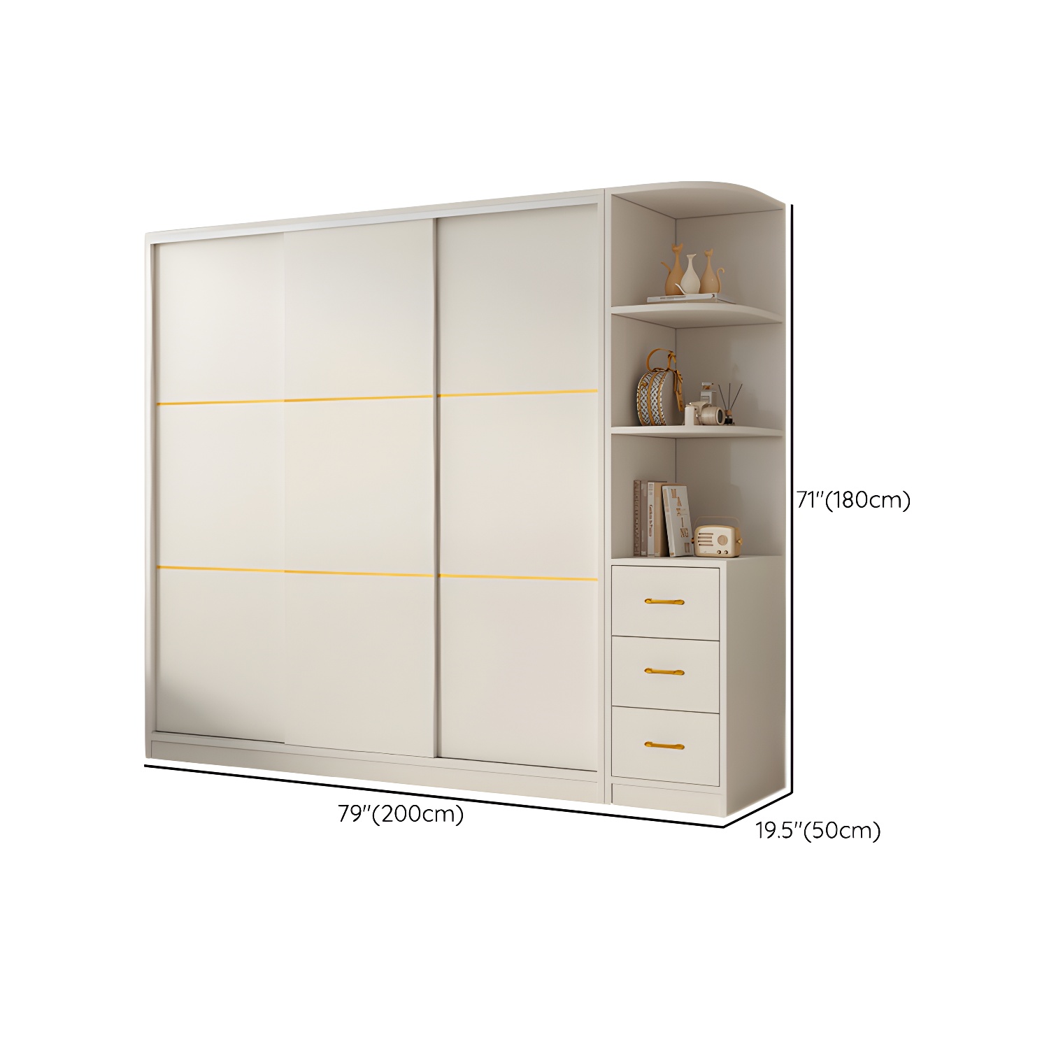 Spacious White Wardrobe Armoire with Shelves and Clothing Rod - Your Perfect Closet Solution - image 27
