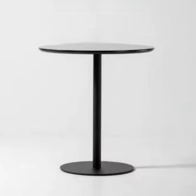 Circular-shaped/Square Standard Height Dining Table for 2 People with Fixed Table Top in a Minimalist Style