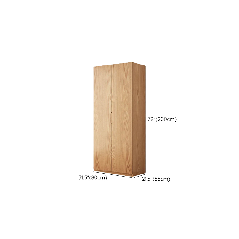 Unattached Natural Color Wardrobe/Non-Hanging Armoire with Gate - image 17