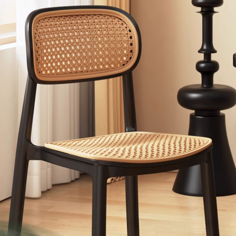 Contemporary Side Chair with Uncovered Back, Cocoa/Sage/Wood Grain Synthetic Legs - image 8