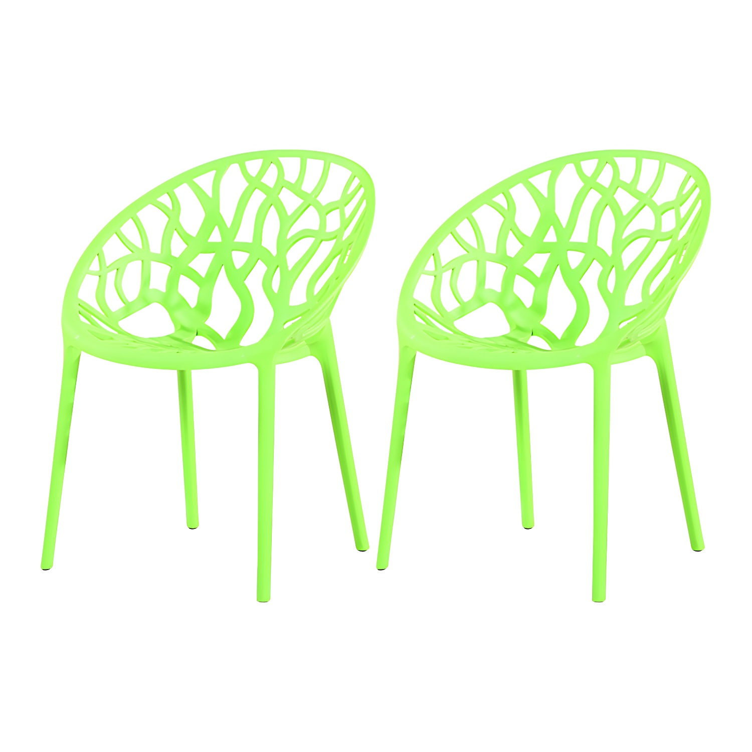 Contemporary Plastic Dining Room Chairs Armless Open Back Dining Side Chair for Restaurant - image 3
