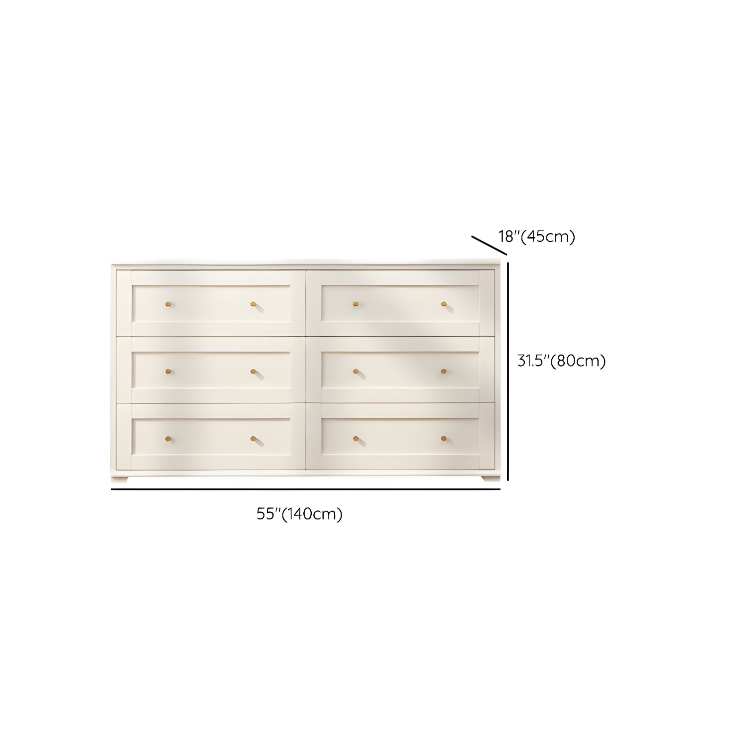 Modern Horizontal Double Dresser Birch Wood Storage Dresser for Bedroom - image 18
