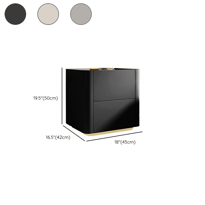 Modern Stylish Wood Nightstand Drawer Storage Petite Under 23 Inches Tall for Elegant Bedroom Decor - image 17