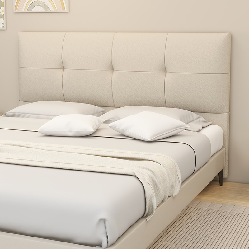 Simplistic Panel Headboard with No Distressing, Piled Tufted Design, Rectangular Shape for Queen/Full/Twin XL Bed, Featuring Sponge Upholstery and Standard Height - image 11