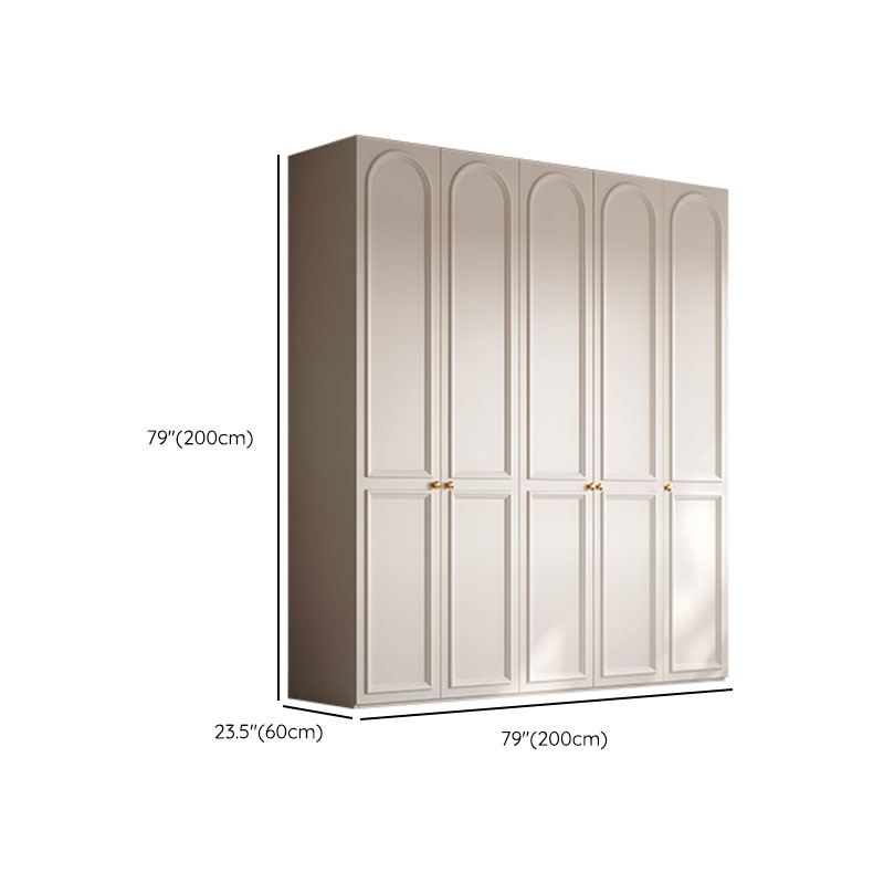 Chalk Modern Wooden Standalone Almirah with Soft Close Drawer, Soft Close Door, and Interior Shelves - image 10