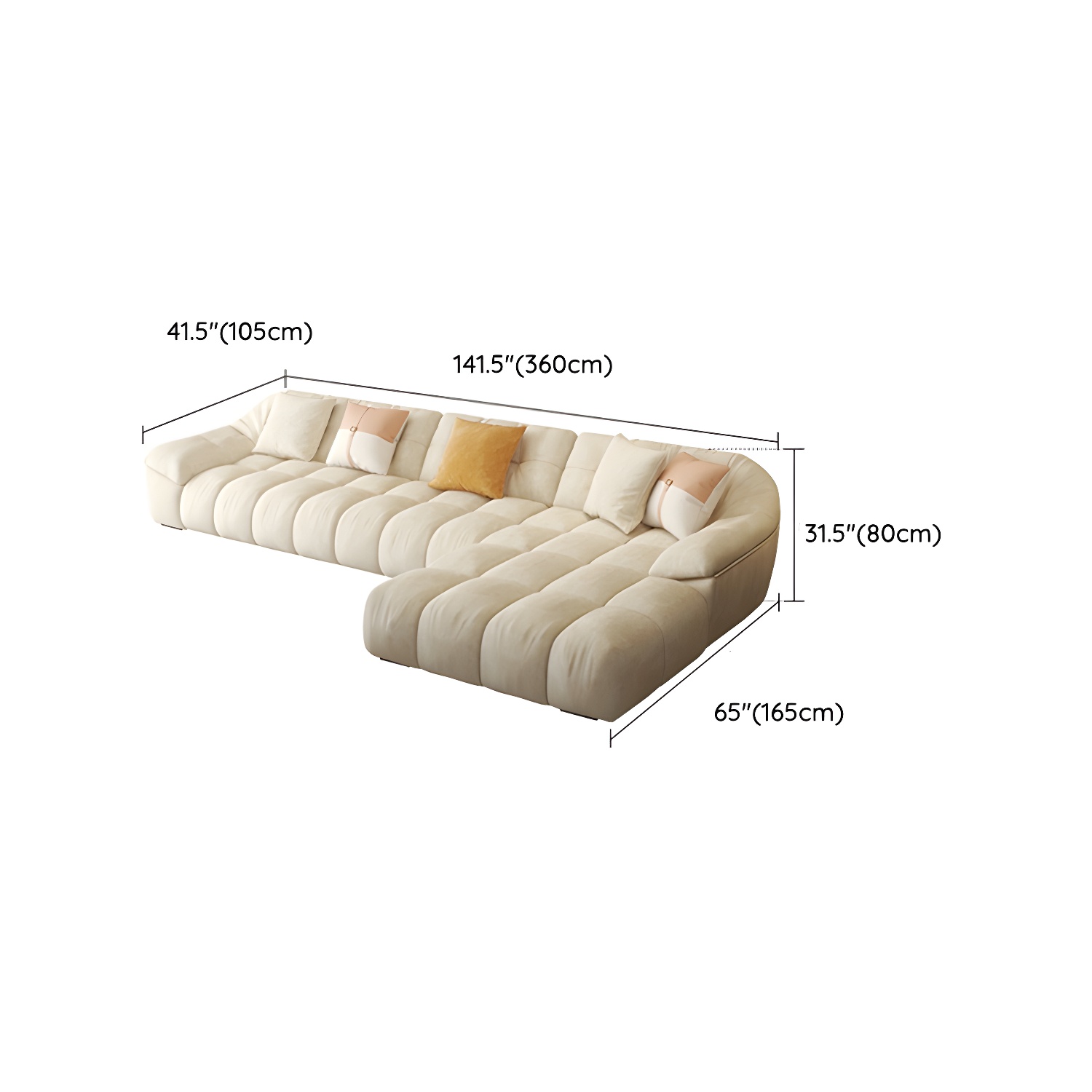 Comfortable Polyester Blend Showcase Sectional Sofa for Contemporary Home Decor - image 24