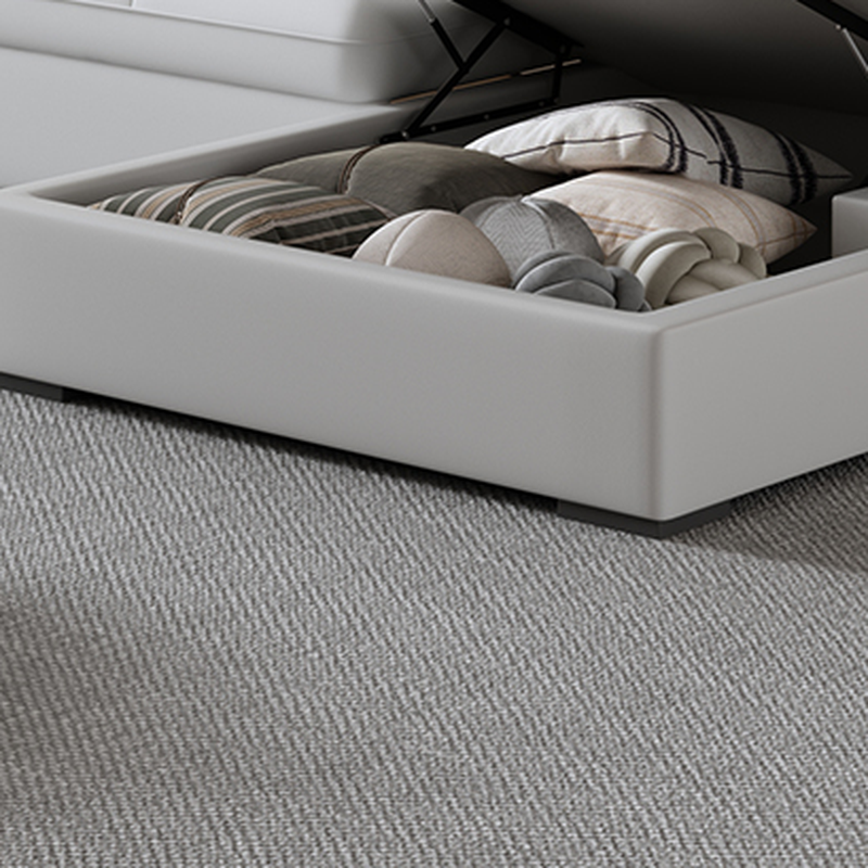 L-Shape/Straight Sofa/Sofa Chaise in Chalk with Under-seat-storage, Right Hand Facing/Horizontal Orientation, and Round Arm - image 8