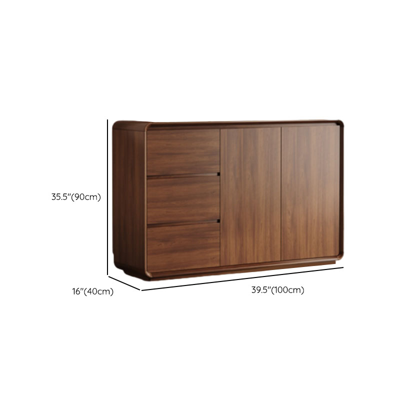 Casual Cocoa Standard/Narrow Sideboard with 3 Drawers/3 Shelves/2 Doors/3 Doors - image 17
