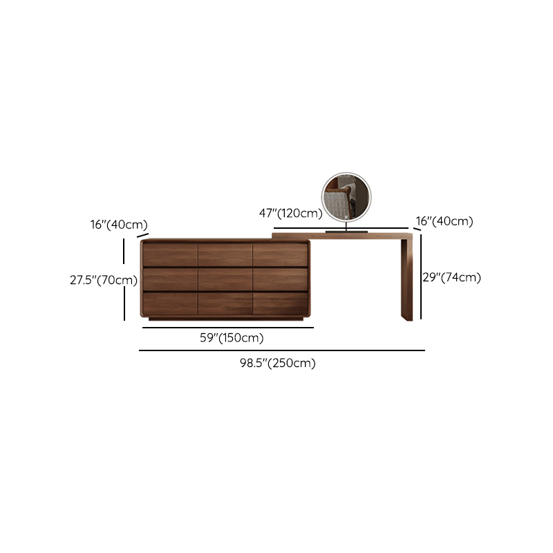 Vanity Set with Solid+Manufactured Wood, Scalable, Sliding, Non-Floating Design - image 16