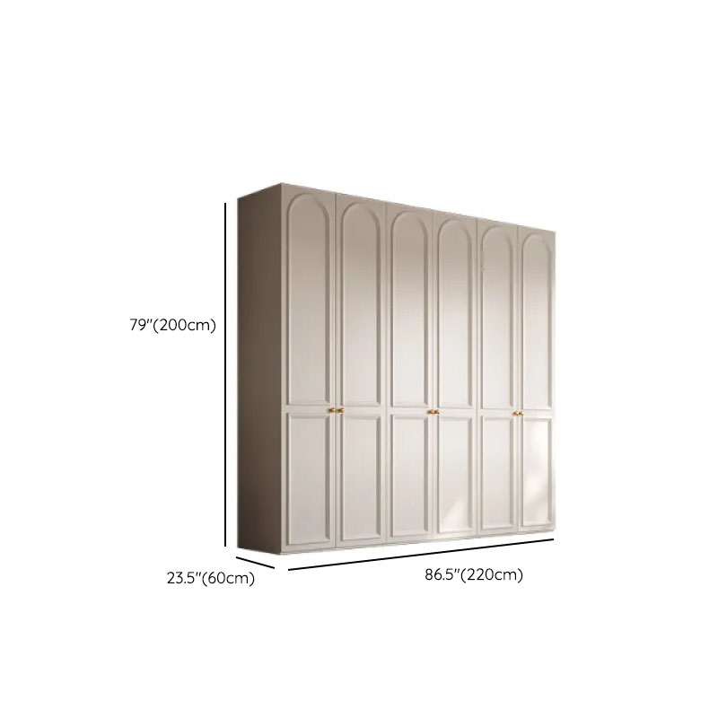 White Casual Wood Independent Armoire Cabinet with Soft Close Drawer, Soft Close Door, and Interior Shelves - image 15