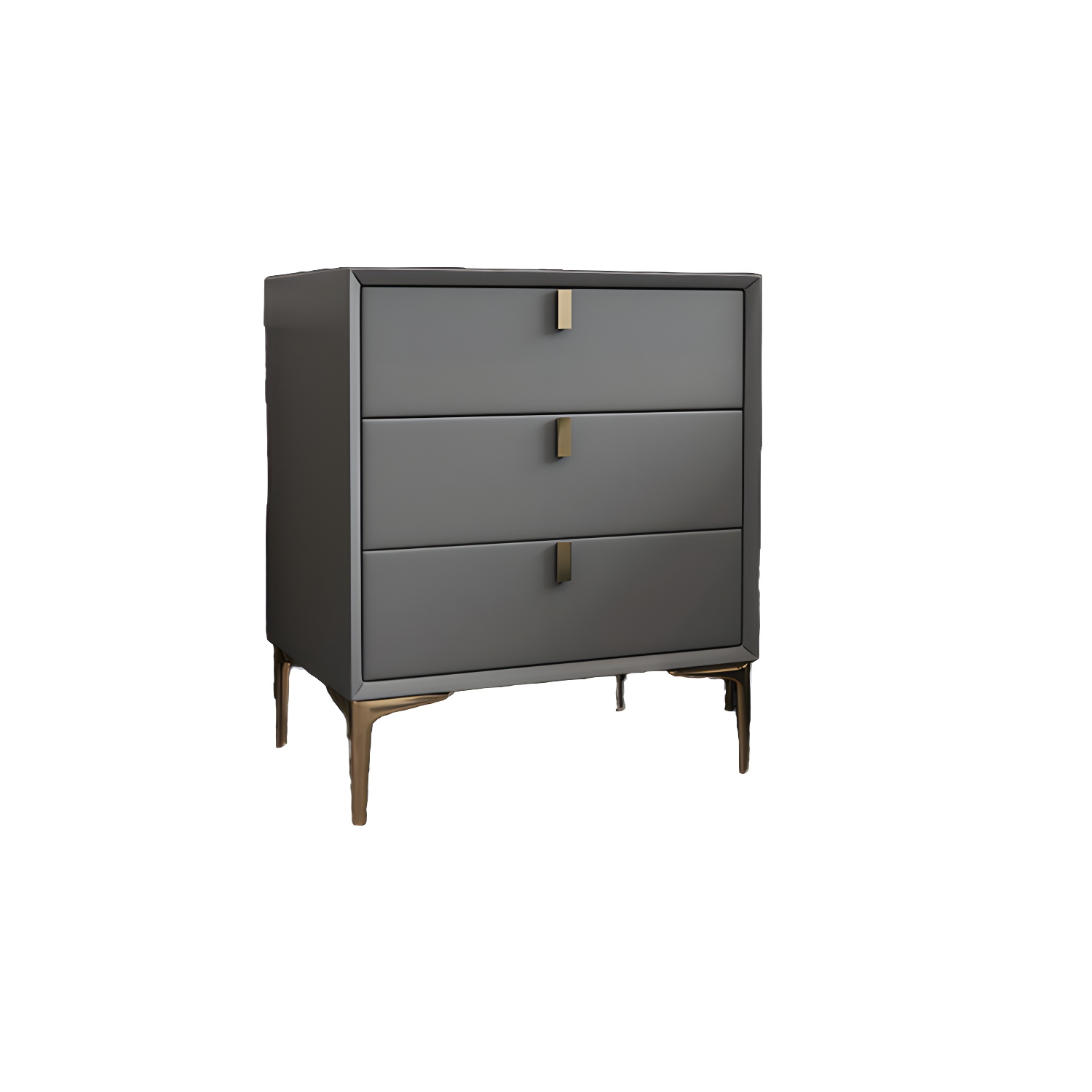 Solid Wood Drawer Storage Night Table 2 Drawer Modern Bed Nightstand - image 13