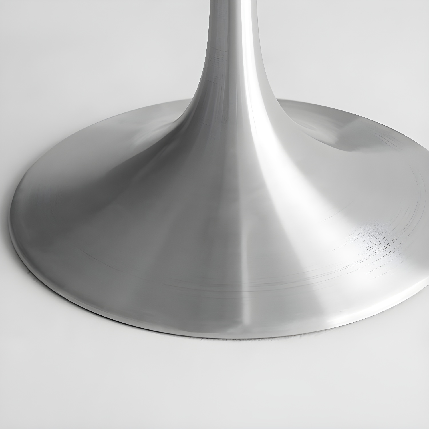 Metal Modern Round Dining Table Marble Top Indoor Table with Tulip Base - image 6