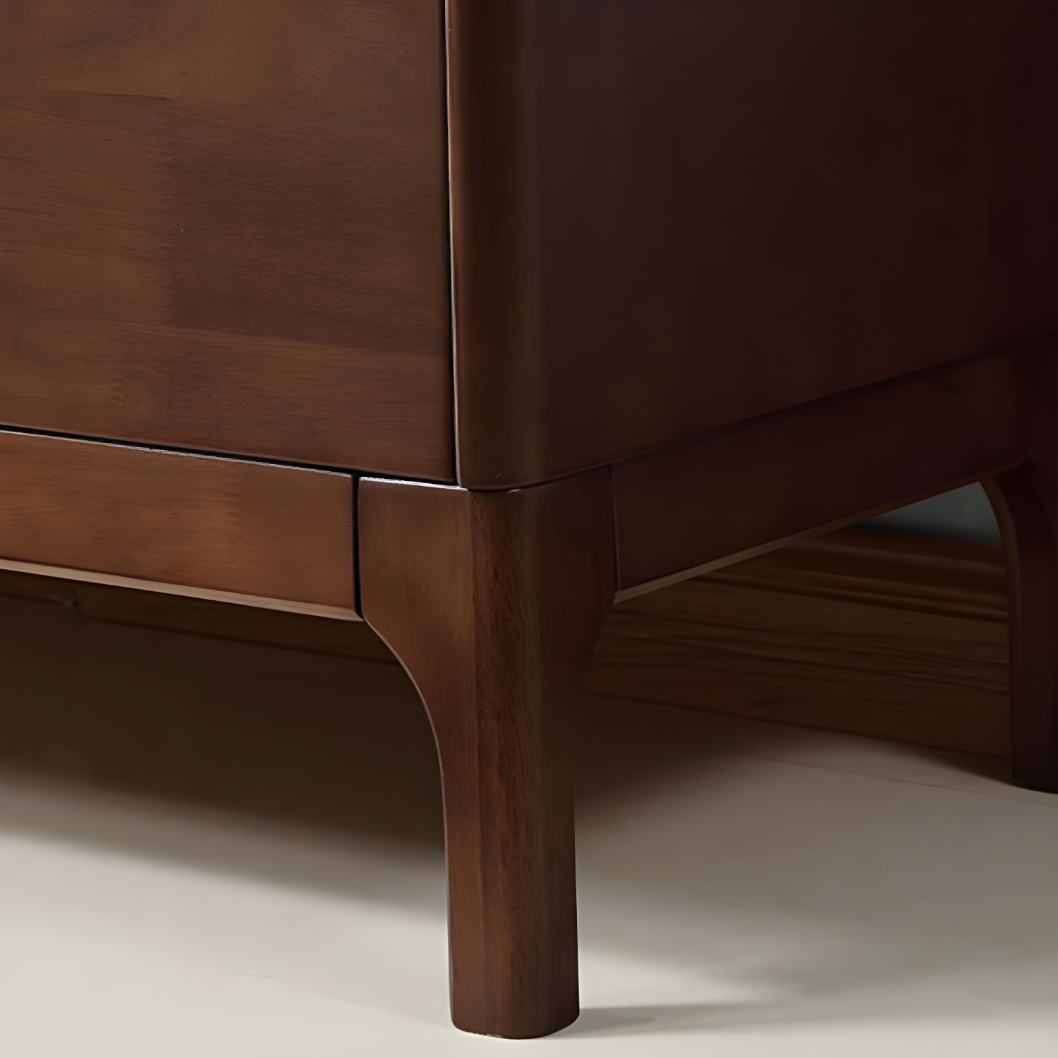 Modern Style Solid Wood TV Stand 19.69-inch Height TV Console with Drawers - image 8