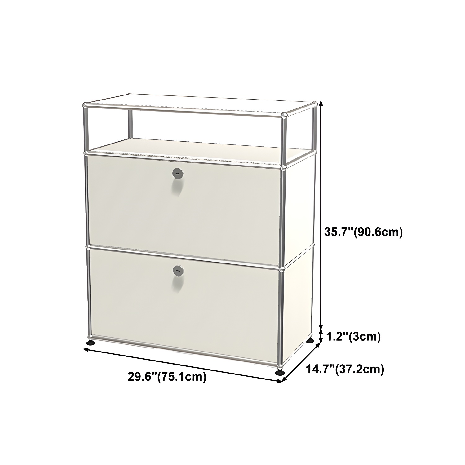 Modern Storage Sideboard Metal Sideboard with Drawer for Home - image 15