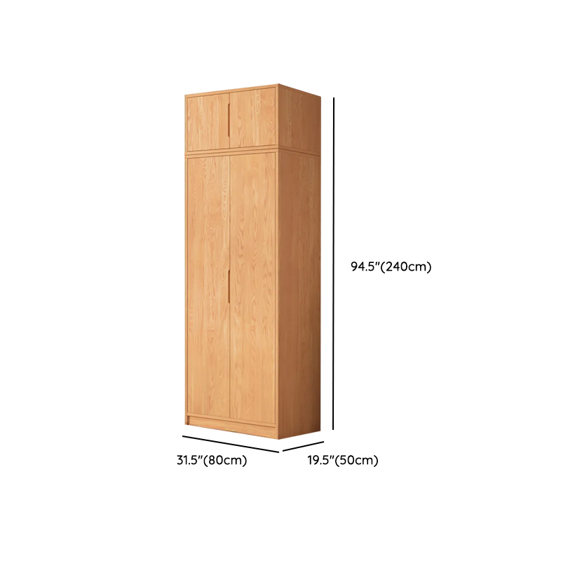 Wood Color Nordic Unfixed Wardrobe Closet - image 28