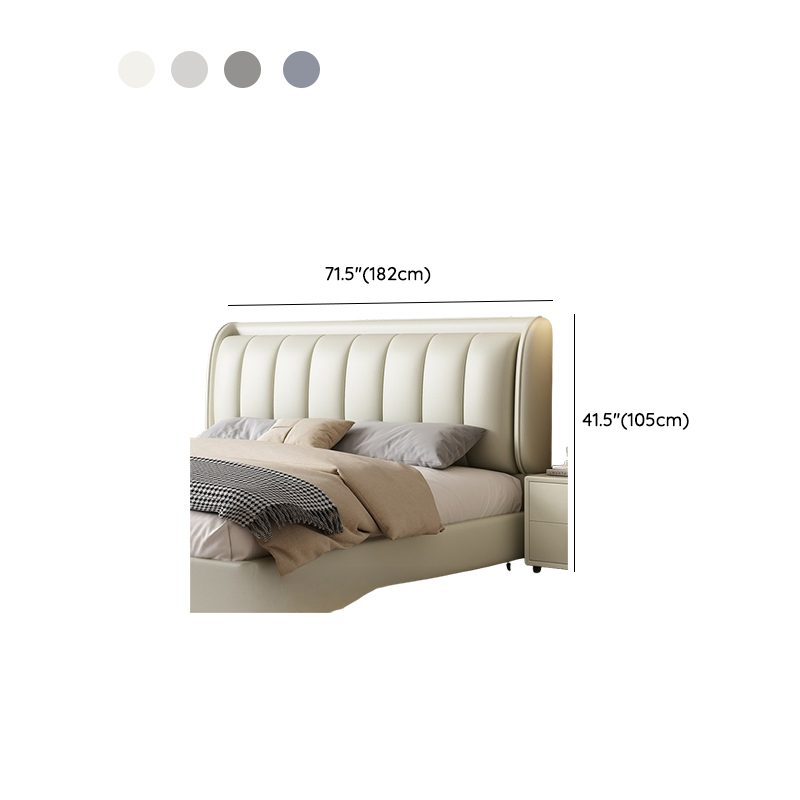 Modish Timber Panel Headboard with No Distressing, Arched/Rectangle/Camelback Shape for Full/King/Queen Bed, Featuring Sponge Upholstery Fill and Standard Height - image 14