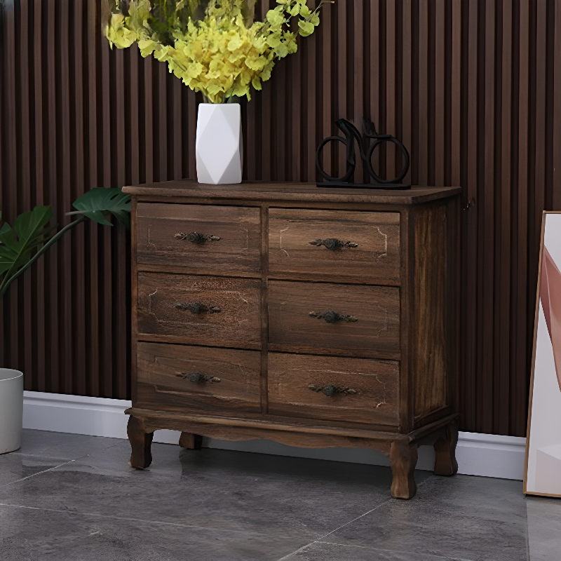 Retro Parlor Standalone Accent Chest with Reclaimed Wood
