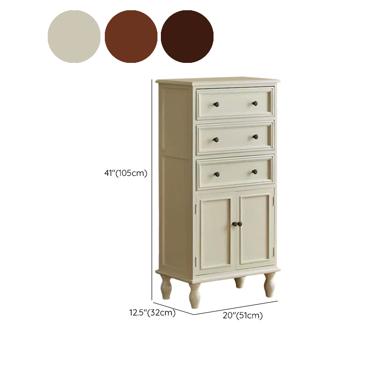 Scandinavian Narrow Metal Lingerie Chest/Semainier, Features 1 Cabinet and Included Shelves - image 26