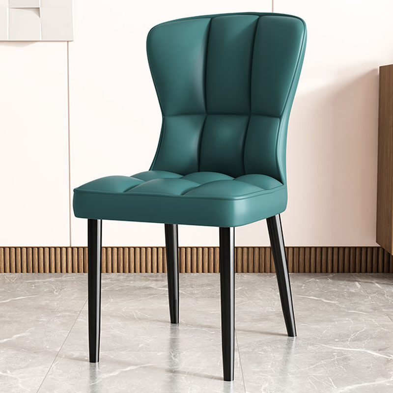 Casual/Lavish Side Chair with Wingbacked Upholstered Design and Steel Legs - image 5
