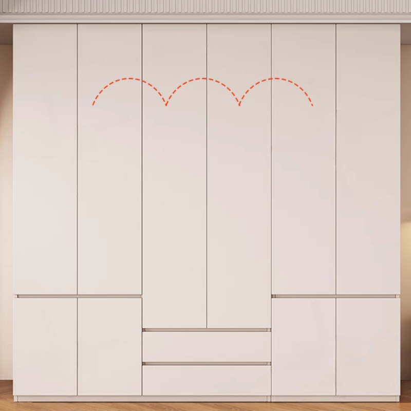 Modish Manufactured Wood Independent Armoire Cabinet with Soft Close Drawer, Soft Close Door, Interior Shelves, and Clothing Rod - image 4