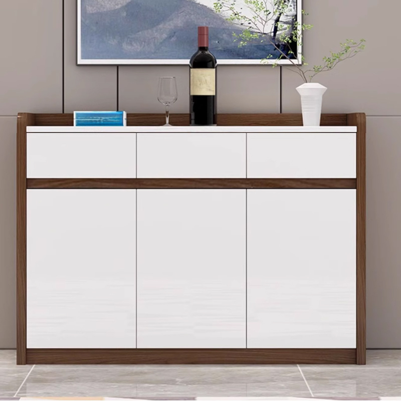 Minimalist Sintered Stone Buffet Table with 3 Drawers/Single Drawer, Closet, Standard/Wide/Narrow Size, Changeable Shelf, and 5 Doors/4 Doors/3 Doors