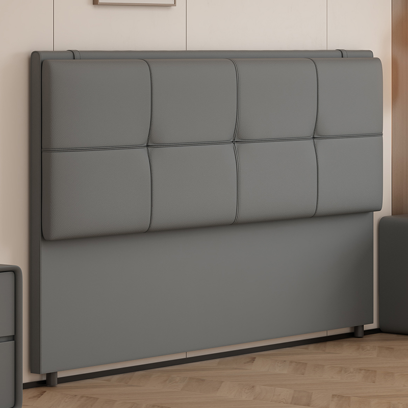 Art Deco Style Panel Headboard in Pine Wood with No Distressing, Rectangle Shape for Twin/King/Queen Bed, Featuring Sponge Upholstery and Standard Height - image 4