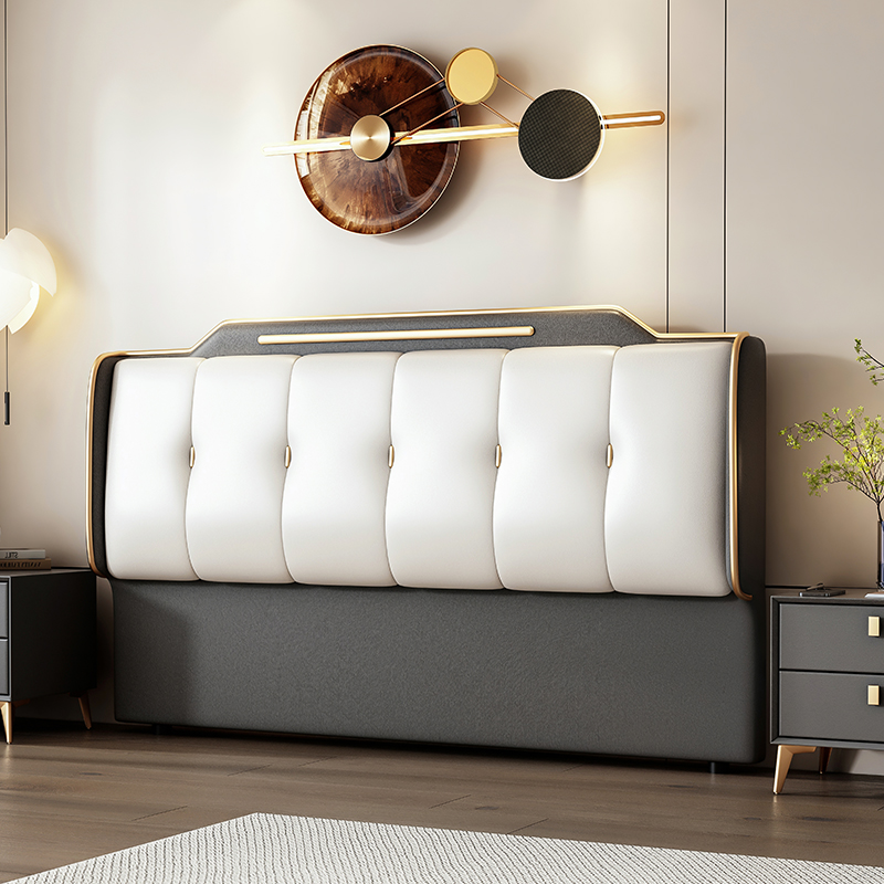 Art Deco Style Panel Headboard with No Distressing, Decorative-stitched Tufting, Rectangle Shape for Twin/Queen/Full Bed, Sponge Upholstery Fill, Standard Height - image 5