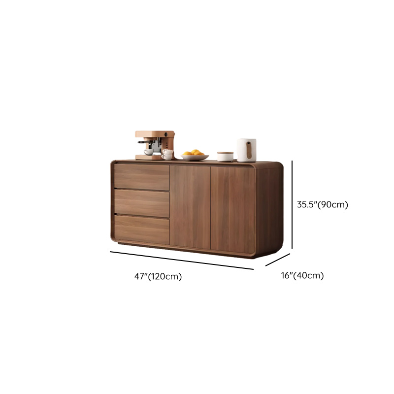 Ground Detached Cocoa Worktop Sideboard with Kitchen Gadget Storage for Culinary Space - image 5