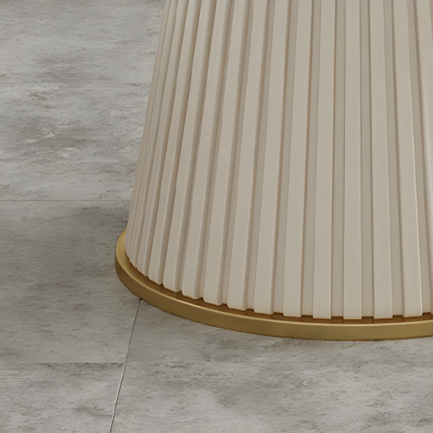 Stone Top Dining Table Round Table with Wood Pedestal Base in White - image 10