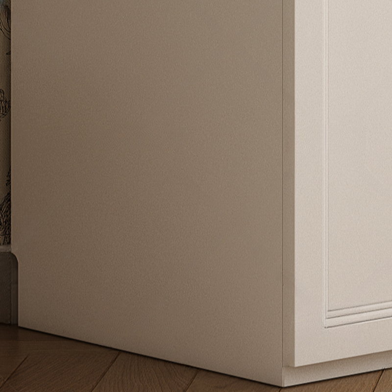 White Minimalist Laminate Wardrobe Closet with 3-Drawer, Soft Close Door, Interior Shelves, and Clothing Rod - image 6