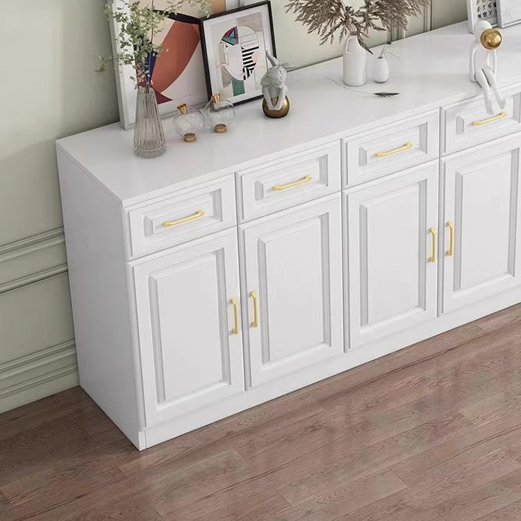 Detached Narrow/Standard Sideboard in Slab for Sitting Room with Pantry Hutch, 1 Shelf, 4 Doors/3 Doors/2 Doors and 4 Drawers/3 Drawers/2 Drawers in a Trendy Style - image 11