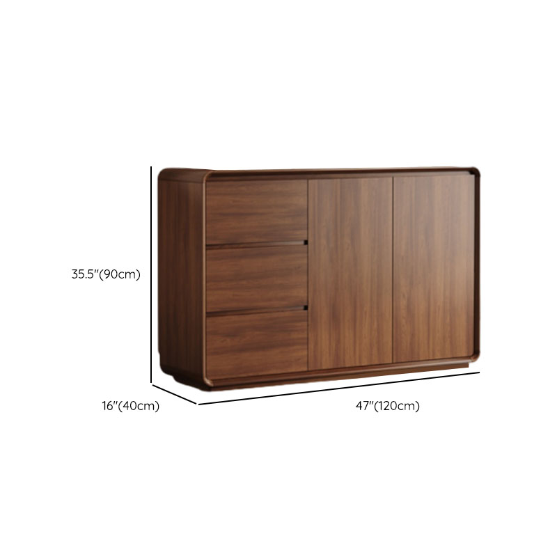 Casual Cocoa Standard/Narrow Sideboard with 3 Drawers/3 Shelves/2 Doors/3 Doors - image 13