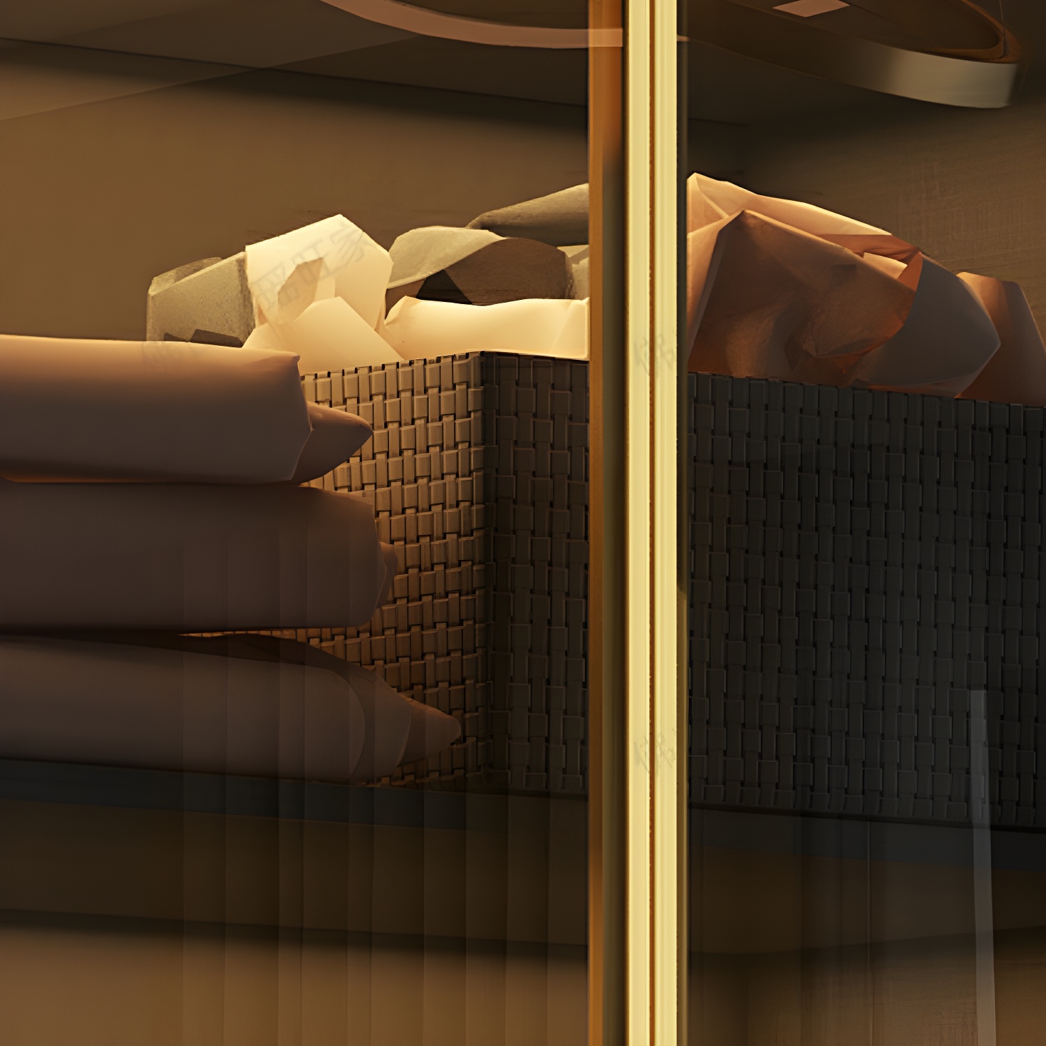 Modern Grey Wood Wardrobe Armoire with Drawers & Adjustable Shelves - image 8